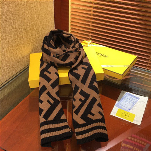 High Quality Luxury Fendi Cashmere Scarf Scarves alternate view