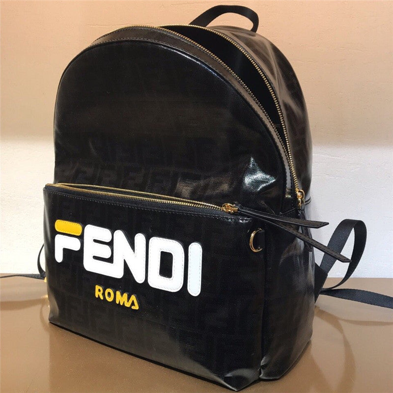 High Quality Luxury Fendi Black FF Big Backpack product detail