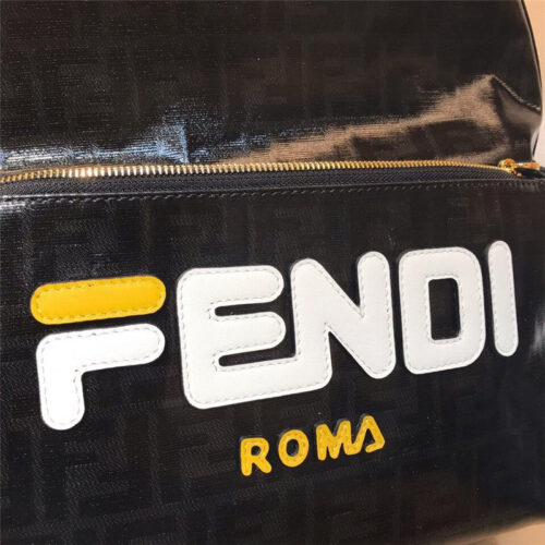 High Quality Luxury Fendi Black FF Big Backpack product detail