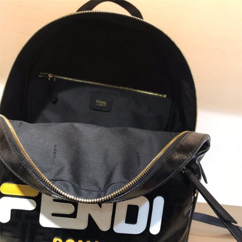 High Quality Luxury Fendi Black FF Big Backpack product detail