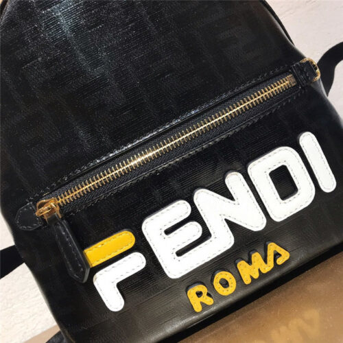 High Quality Luxury Fendi Black FF Backpack product detail