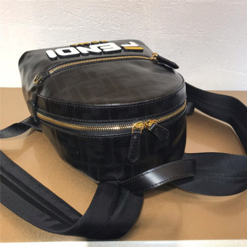 High Quality Luxury Fendi Black FF Backpack product detail