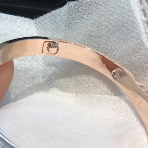 High Quality Luxury Cartier Gorgeous Love Bracelet Rose Gold (Women Size) alternate view
