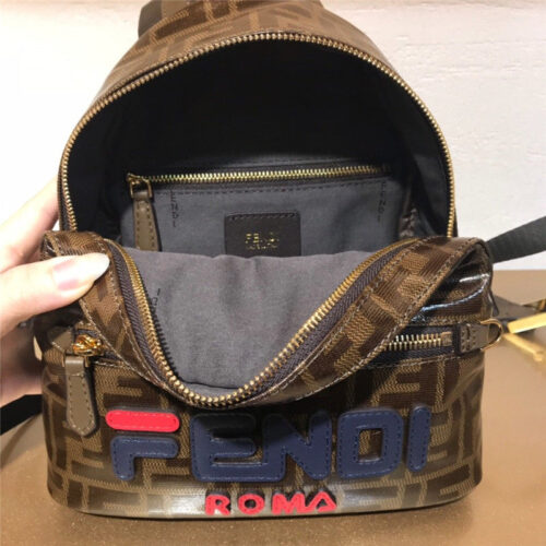 High Quality Luxury Fendi Black FF Backpack – Style 32349 product detail