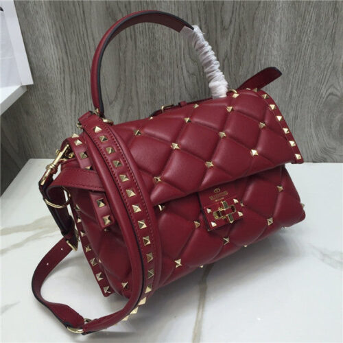 High Quality Luxury Valentino Candystud Single Handle Bags – Style 03579 product detail