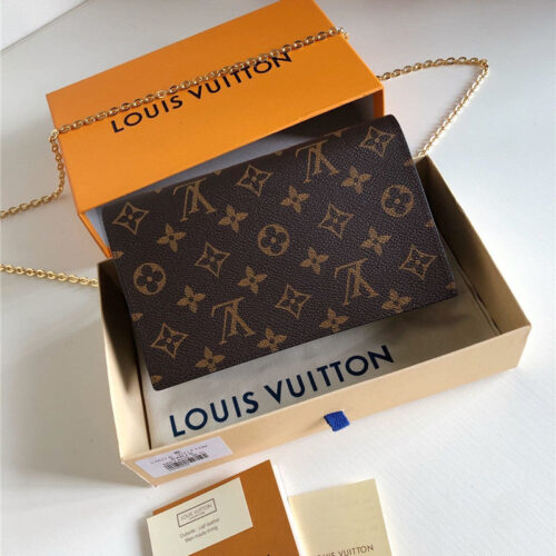 High Quality Luxury Louis Vuitton Flore Chain Wallet product detail