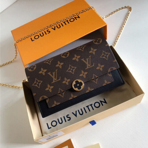 High Quality Luxury Louis Vuitton Flore Chain Wallet alternate view
