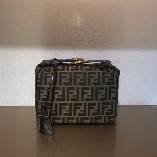 High Quality Luxury Fend Vintage Floral Makeup Bag