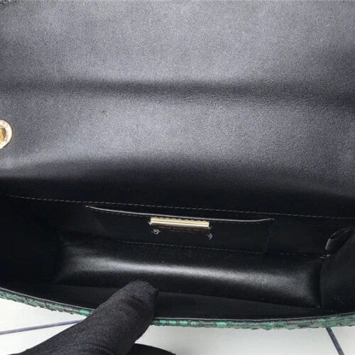 High Quality Luxury Bvlgari Python Bag Green product detail
