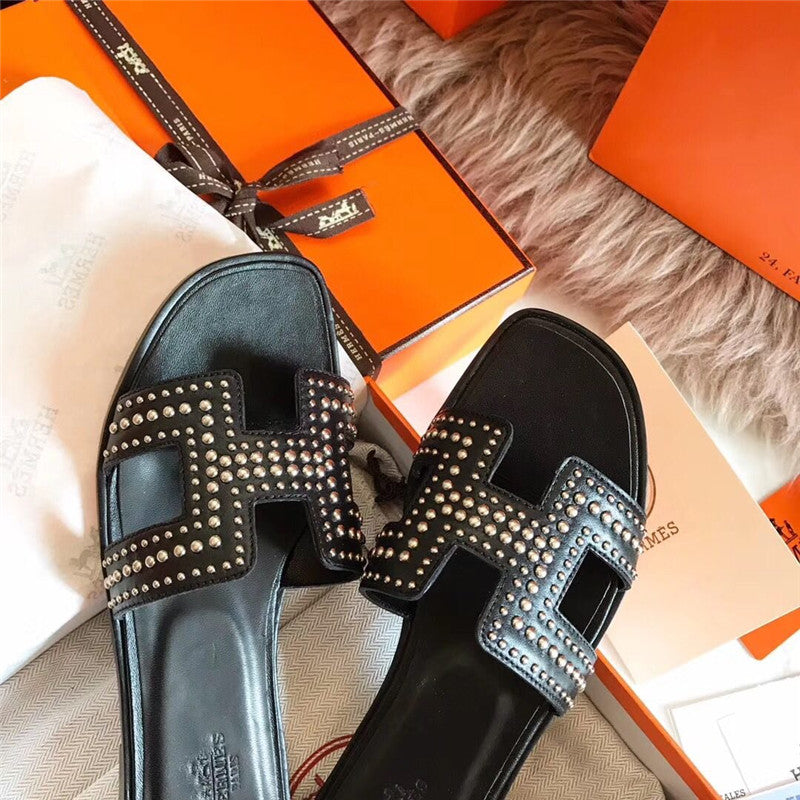 High Quality Luxury Hermes Oran Sandals – Style 27907 product detail