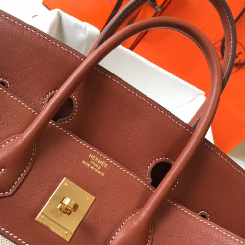 High Quality Luxury Hermes Leather Hermes Birkin Handbag Swift Bag product detail