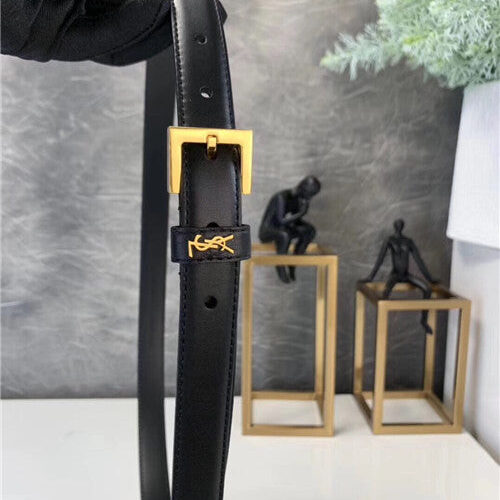 High Quality Luxury YSL Leather Belt Womens – Style 45559 alternate view