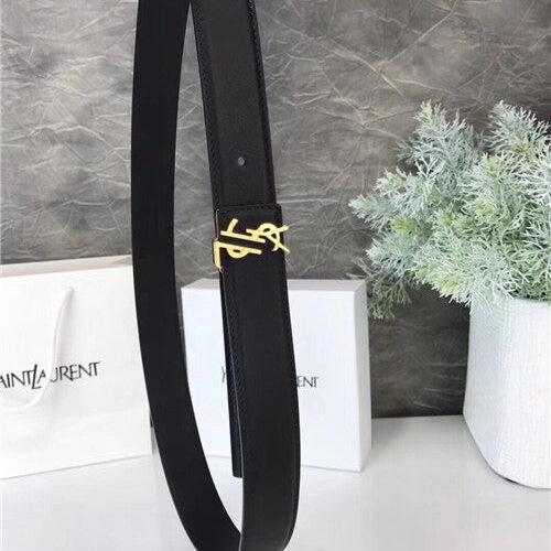 High Quality Luxury YSL Leather Belt Womens – Style 45563 alternate view