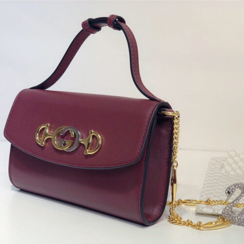 High Quality Luxury Gucci Zumi Smooth Leather Mini Shoulder Bag alternate view