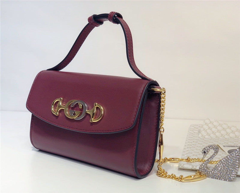 High Quality Luxury Gucci Zumi Smooth Leather Mini Shoulder Bag product detail