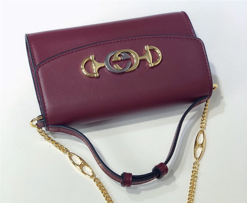High Quality Luxury Gucci Zumi Smooth Leather Mini Shoulder Bag product detail