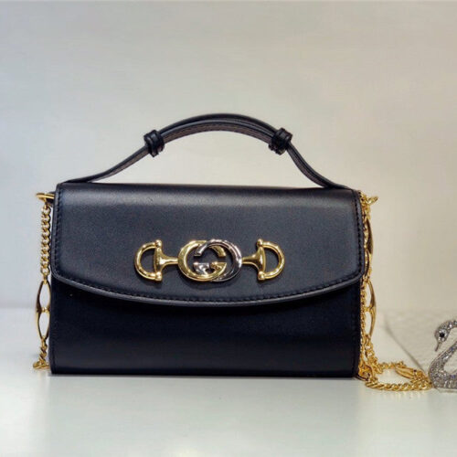 High Quality Luxury Gucci Zumi Smooth Leather Mini Shoulder Bags