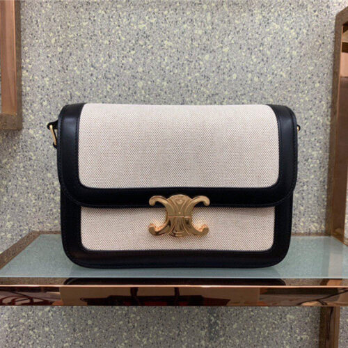 High Quality Luxury Celine Triomphe Bag Medium - Ref RH-127036