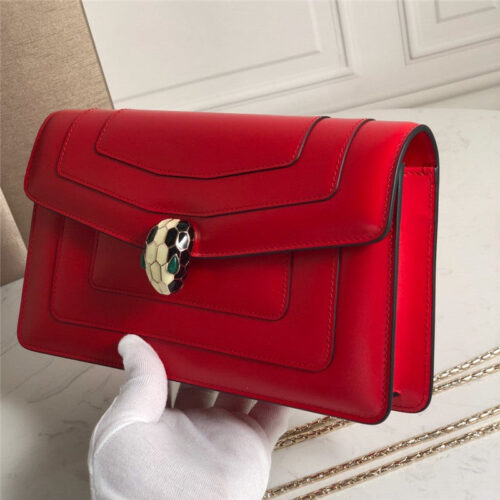 High Quality Luxury Bvlgari Serpenti Forever Bag Red product detail