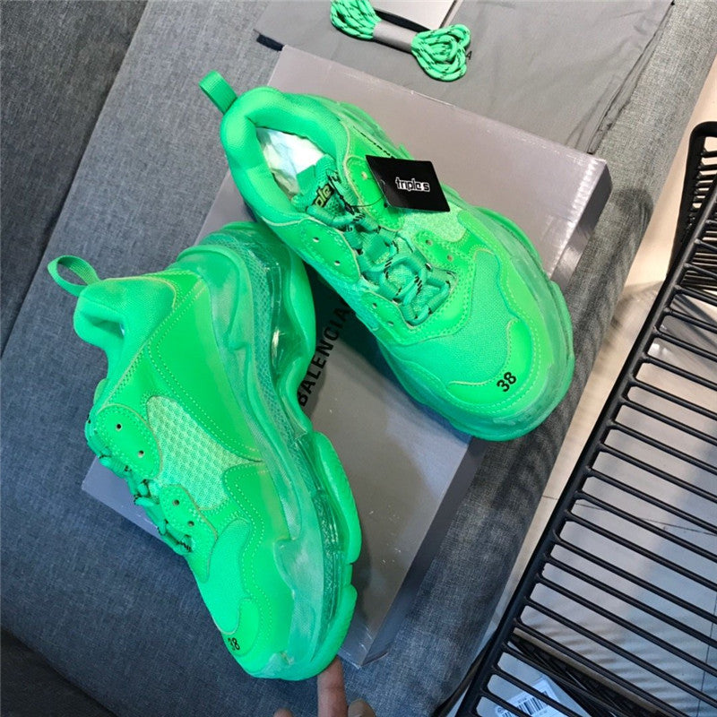 High Quality Luxury Balenciaga Triple S Sneakers Green 2020 Ss product detail