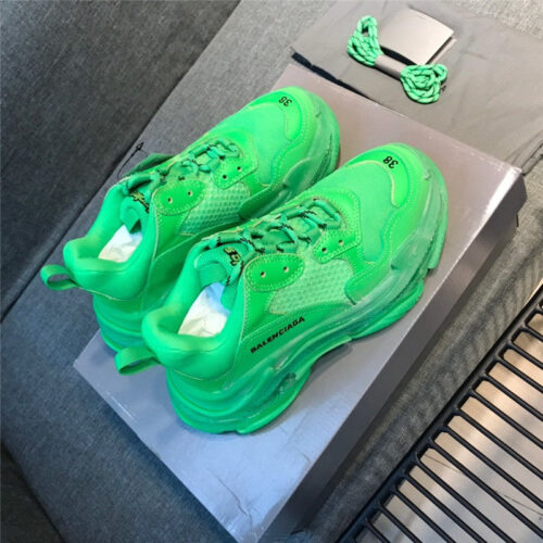High Quality Luxury Balenciaga Triple S Sneakers Green 2020 Ss