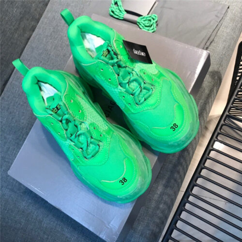 High Quality Luxury Balenciaga Triple S Sneakers Green 2020 Ss product detail