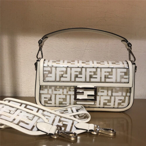 High Quality Luxury Fendi Baguette Transparent Bag