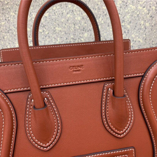High Quality Luxury Celine Celine Bag Luggage Micro Luggage Micro Fake Handbag product detail