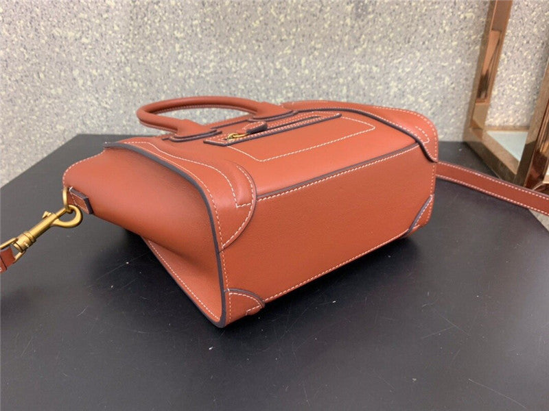 High Quality Luxury Celine Celine Bag Luggage Micro Luggage Micro Fake Handbag product detail