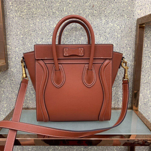High Quality Luxury Celine Celine Bag Luggage Micro Luggage Micro Fake Handbag alternate view