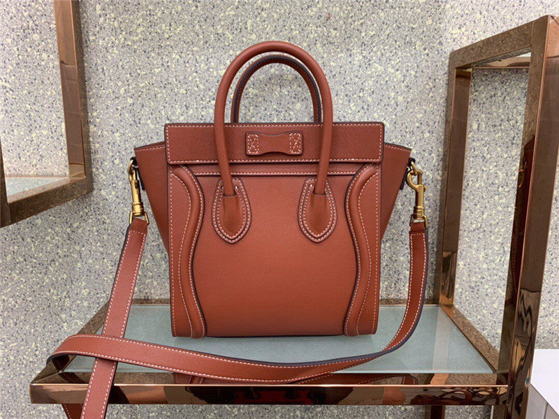 High Quality Luxury Celine Celine Bag Luggage Micro Luggage Micro Fake Handbag product detail