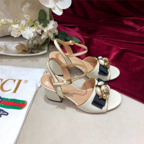 High Quality Luxury Gucci Block Heel Sandals Shoes – Style 68115 product detail