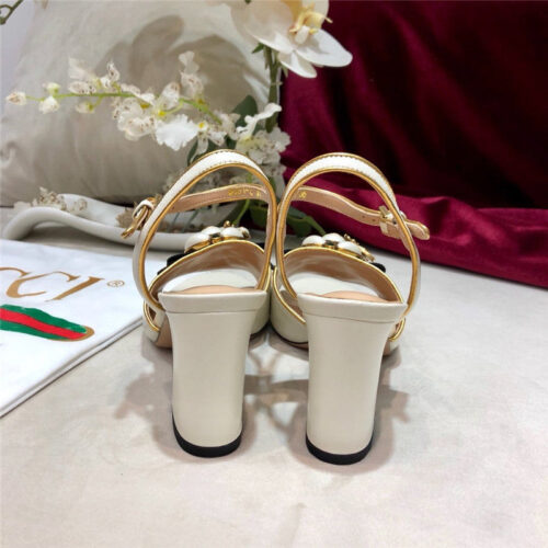 High Quality Luxury Gucci Block Heel Sandals Shoes – Style 68115 product detail