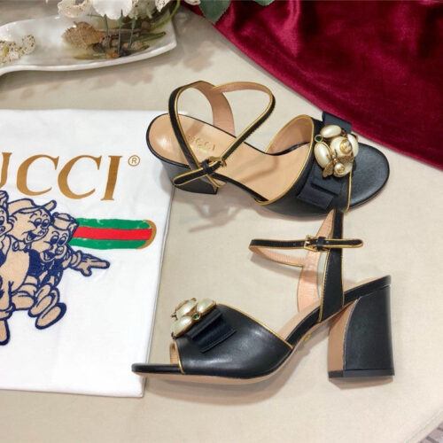 High Quality Luxury Gucci Block Heel Sandals Shoes – Style 97491 alternate view