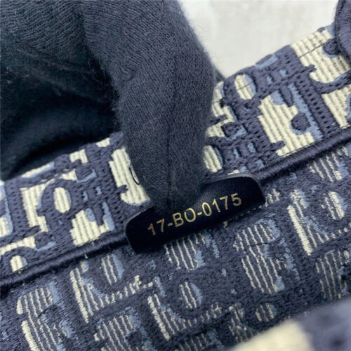 High Quality Luxury Blue Dior Oblique Embroidered Dior Book Tote product detail