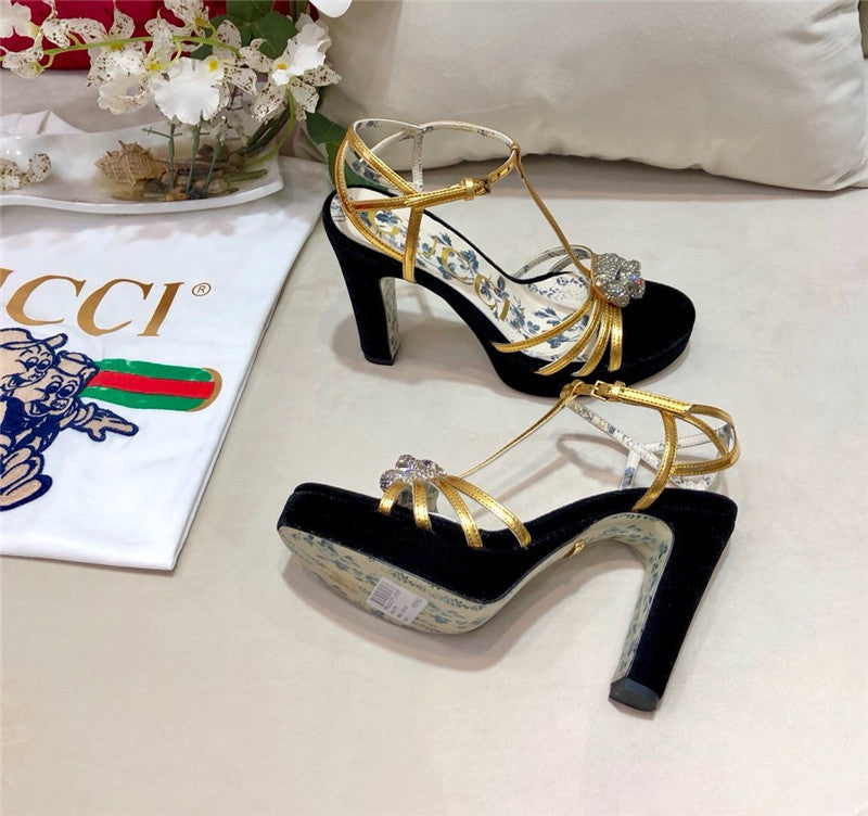 High Quality Luxury Gucci Heels Sandals – Style 37619 product detail