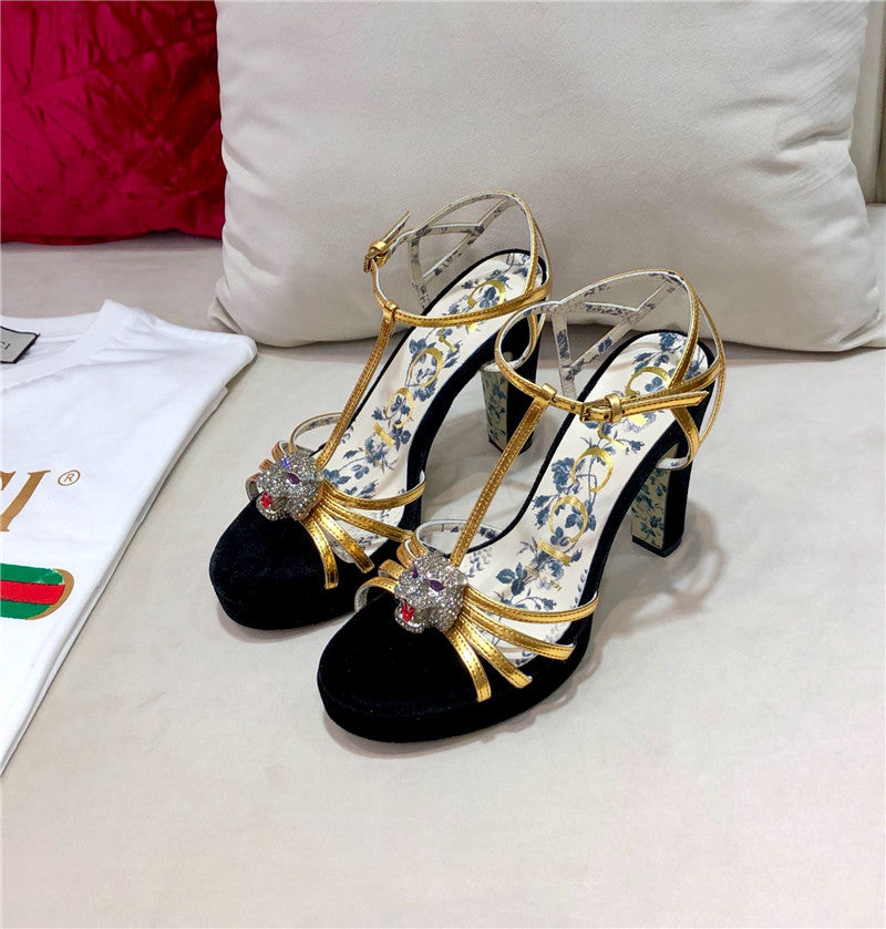 High Quality Luxury Gucci Heels Sandals – Style 37619