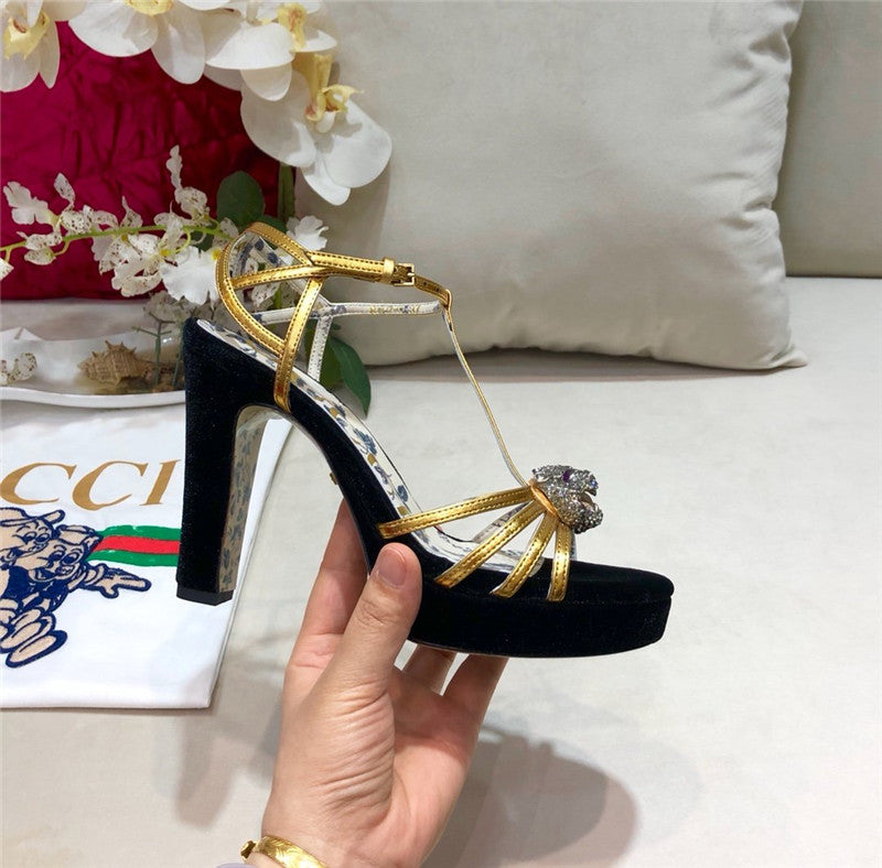 High Quality Luxury Gucci Heels Sandals – Style 37619 product detail