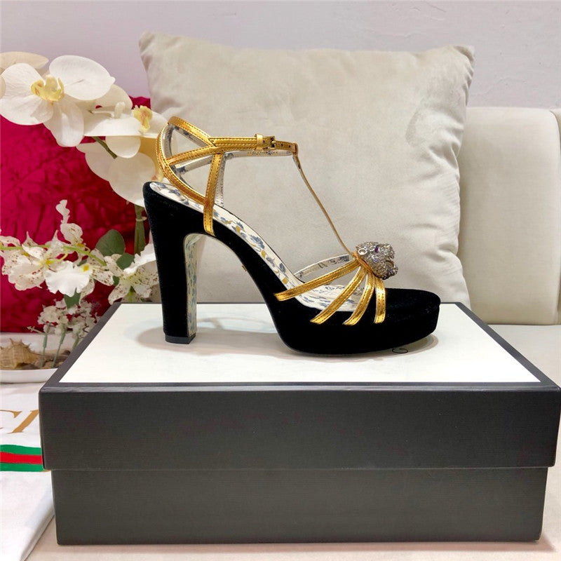 High Quality Luxury Gucci Heels Sandals – Style 37619 product detail