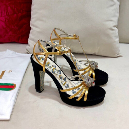 High Quality Luxury Gucci Heels Sandals – Style 37619 alternate view