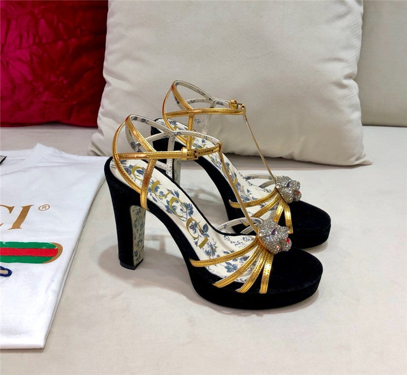 High Quality Luxury Gucci Heels Sandals – Style 37619 product detail