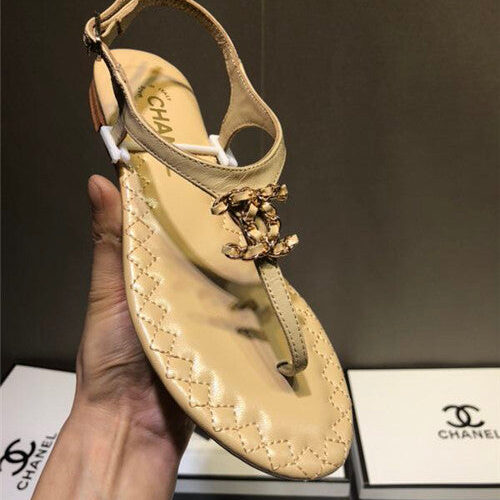 High Quality Luxury Chanel Sheepskin Flat Sandals product detail