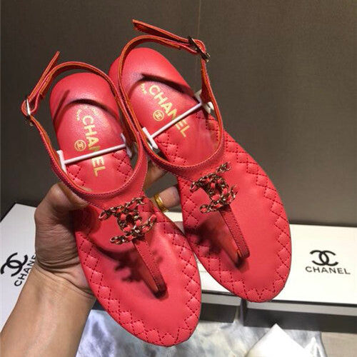 High Quality Luxury Chanel Sheepskin Flat Sandals – Style 54886 product detail
