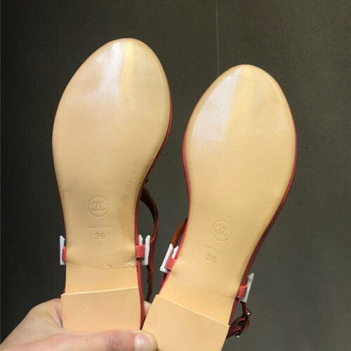 High Quality Luxury Chanel Sheepskin Flat Sandals – Style 54886 product detail