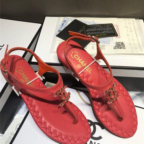 High Quality Luxury Chanel Sheepskin Flat Sandals – Style 54886