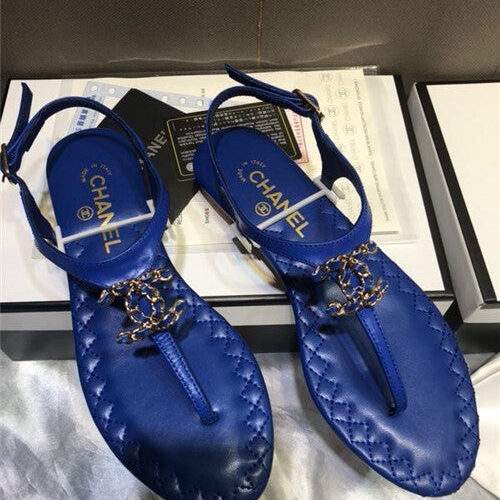 High Quality Luxury Chanel Sheepskin Flat Sandals – Style 17030