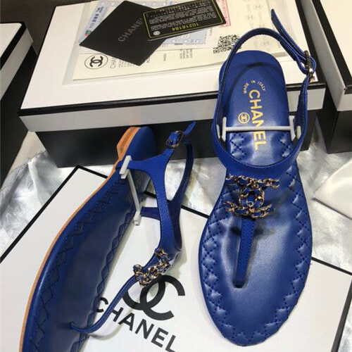 High Quality Luxury Chanel Sheepskin Flat Sandals – Style 17030 product detail