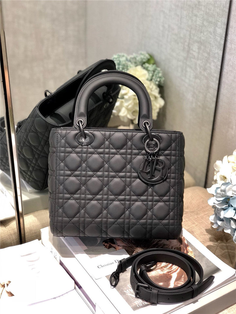 High Quality Luxury Lady Dior Medium Black