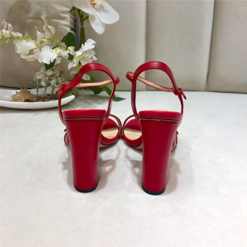 High Quality Luxury Gucci Block Heel Sandals Shoe – Style 76595 product detail
