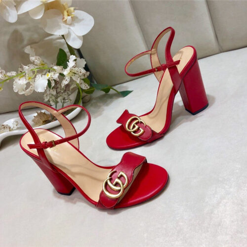 High Quality Luxury Gucci Block Heel Sandals Shoe – Style 76595 product detail